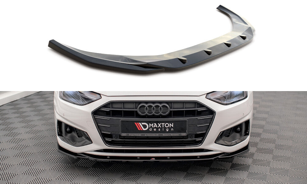 Frontlippe V.2 passend für Audi A4 B9 FL schwarz Hochglanz