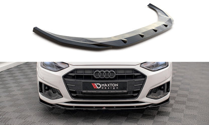 Frontlippe V.2 passend für Audi A4 B9 FL schwarz Hochglanz