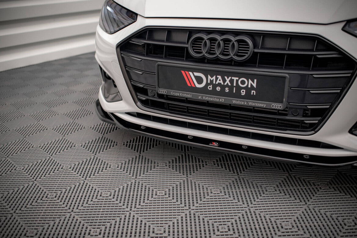 Frontlippe V.2 passend für Audi A4 B9 FL schwarz Hochglanz