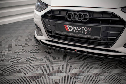 Frontlippe V.2 passend für Audi A4 B9 FL schwarz Hochglanz