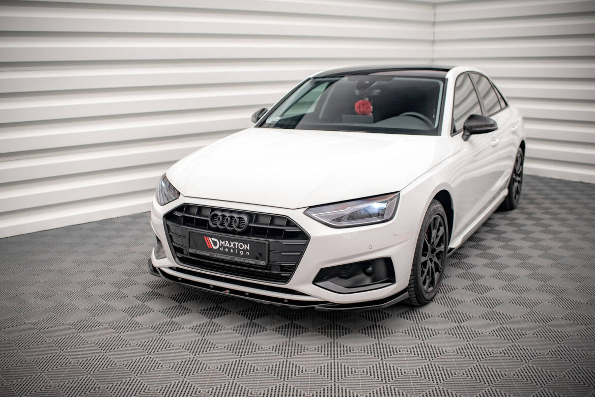 Frontlippe V.2 passend für Audi A4 B9 FL schwarz Hochglanz