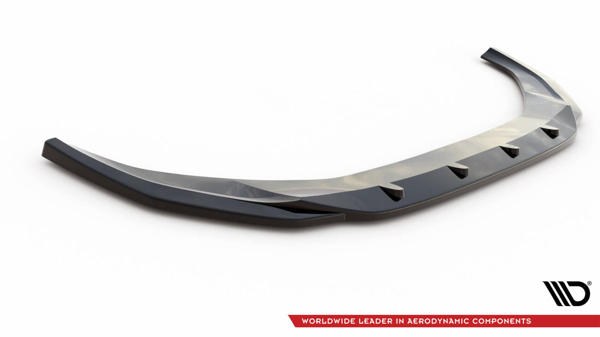 Frontlippe V.2 passend für Audi A4 B9 FL schwarz Hochglanz