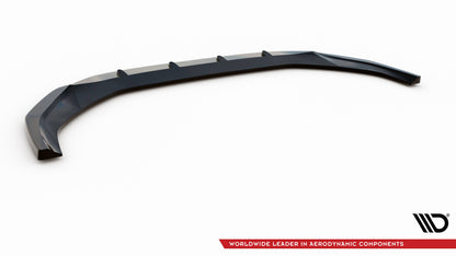 Frontlippe V.2 passend für Audi A4 B9 FL schwarz Hochglanz
