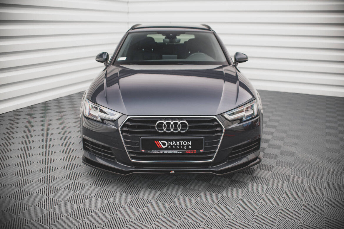 Frontlippe V.2 passend für Audi A4 B9 schwarz Hochglanz