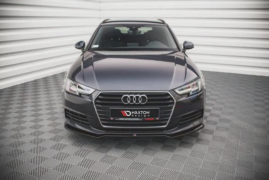 Frontlippe V.2 passend für Audi A4 B9 schwarz Hochglanz