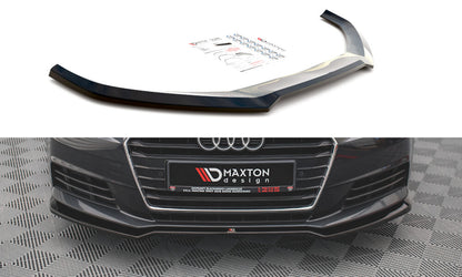Frontlippe V.2 passend für Audi A4 B9 schwarz Hochglanz