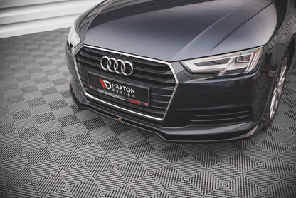 Frontlippe V.2 passend für Audi A4 B9 schwarz Hochglanz