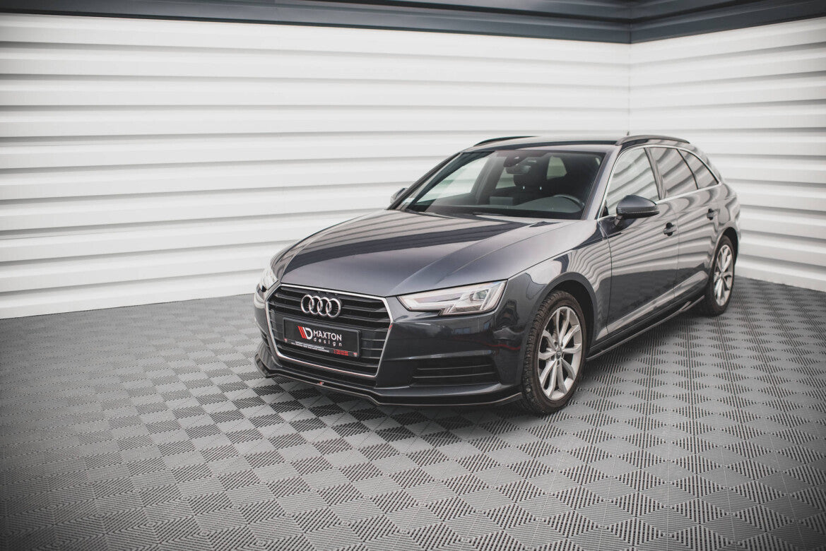 Frontlippe V.2 passend für Audi A4 B9 schwarz Hochglanz