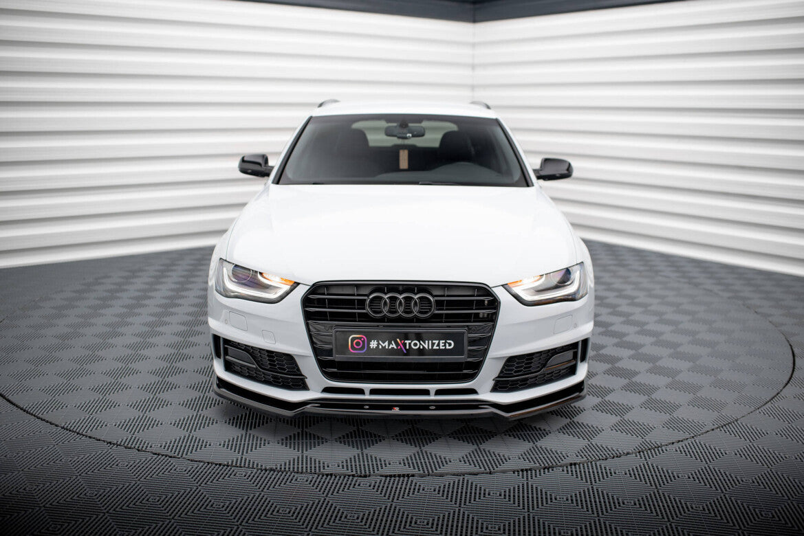 Frontlippe V.2 passend für Audi A4 Competition B8 FL schwarz Hochglanz