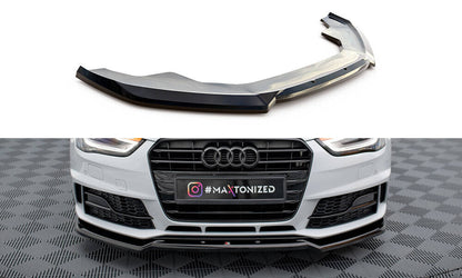 Frontlippe V.2 passend für Audi A4 Competition B8 FL schwarz Hochglanz