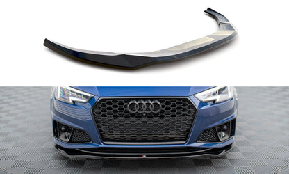 Frontlippe V.2 passend für Audi A4 Competition B9 schwarz Hochglanz