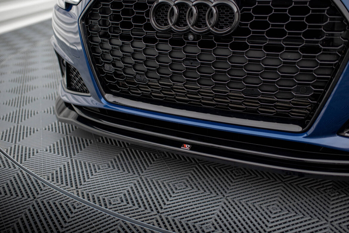 Frontlippe V.2 passend für Audi A4 Competition B9 schwarz Hochglanz