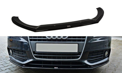 Frontlippe V.2 passend für Audi A4 Limousine / Avant B8 schwarz Hochglanz