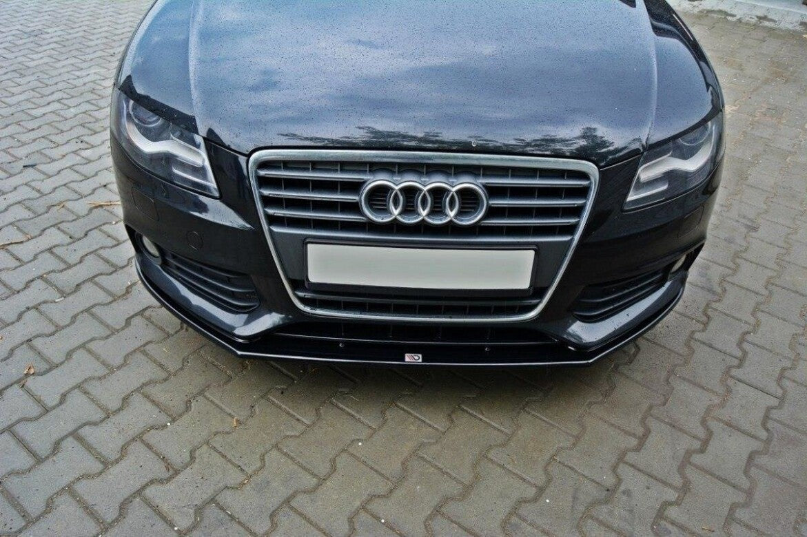 Frontlippe V.2 passend für Audi A4 Limousine / Avant B8 schwarz Hochglanz