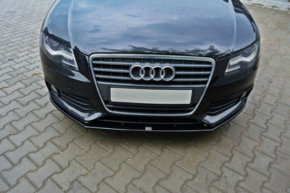 Frontlippe V.2 passend für Audi A4 Limousine / Avant B8 schwarz Hochglanz
