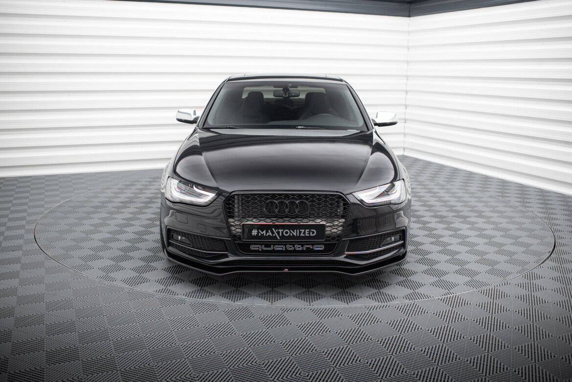 Frontlippe V.2 passend für Audi A4 S-Line / S4 B8 FL schwarz Hochglanz
