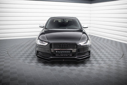 Frontlippe V.2 passend für Audi A4 S-Line / S4 B8 FL schwarz Hochglanz