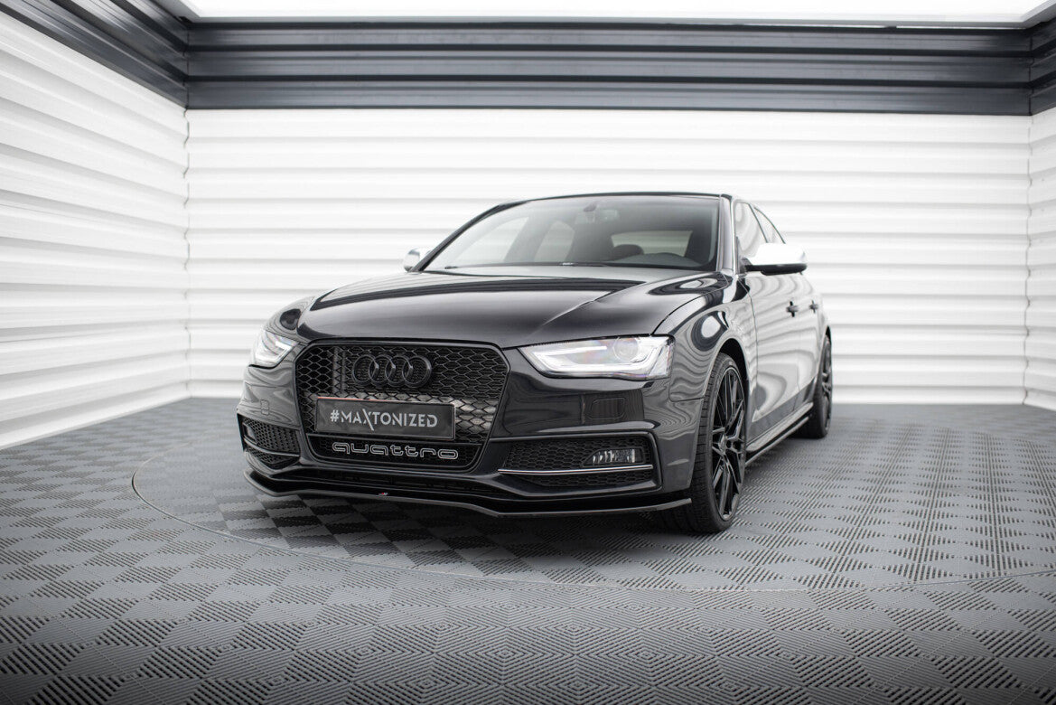 Frontlippe V.2 passend für Audi A4 S-Line / S4 B8 FL schwarz Hochglanz