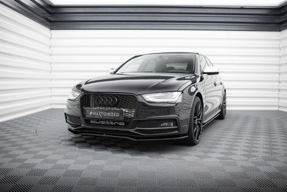 Frontlippe V.2 passend für Audi A4 S-Line / S4 B8 FL schwarz Hochglanz