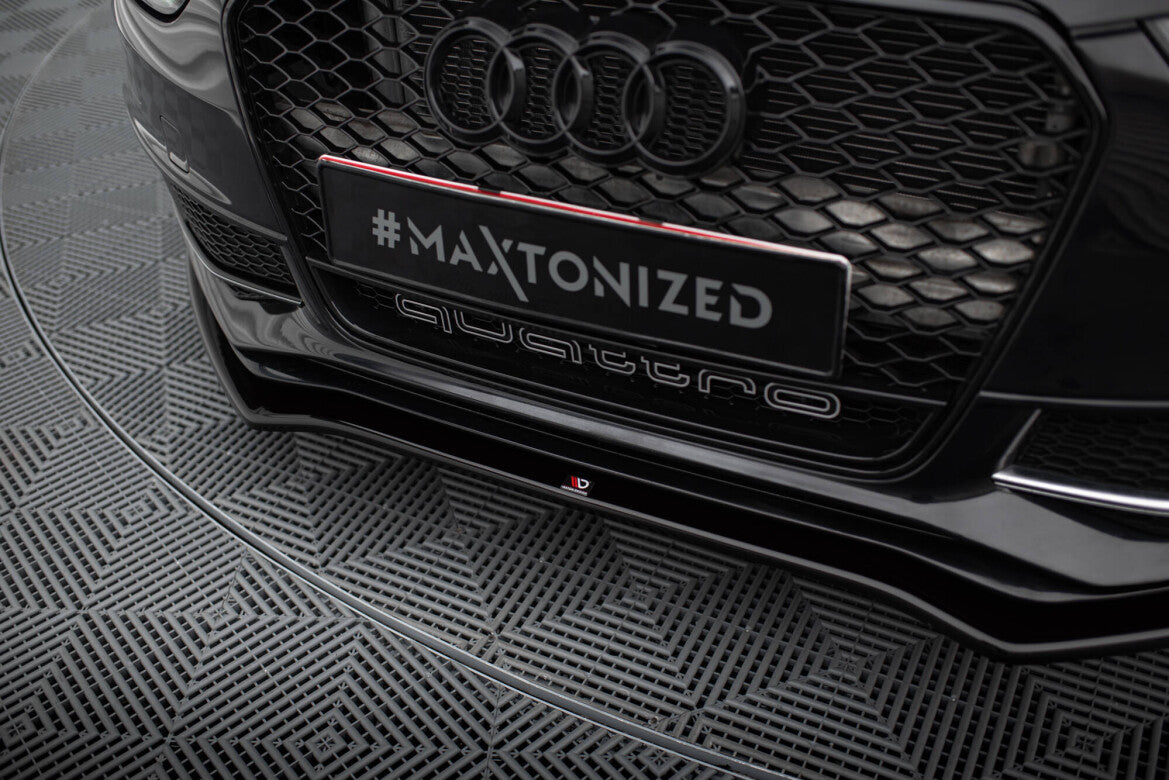 Frontlippe V.2 passend für Audi A4 S-Line / S4 B8 FL schwarz Hochglanz