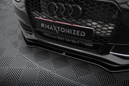 Frontlippe V.2 passend für Audi A4 S-Line / S4 B8 FL schwarz Hochglanz