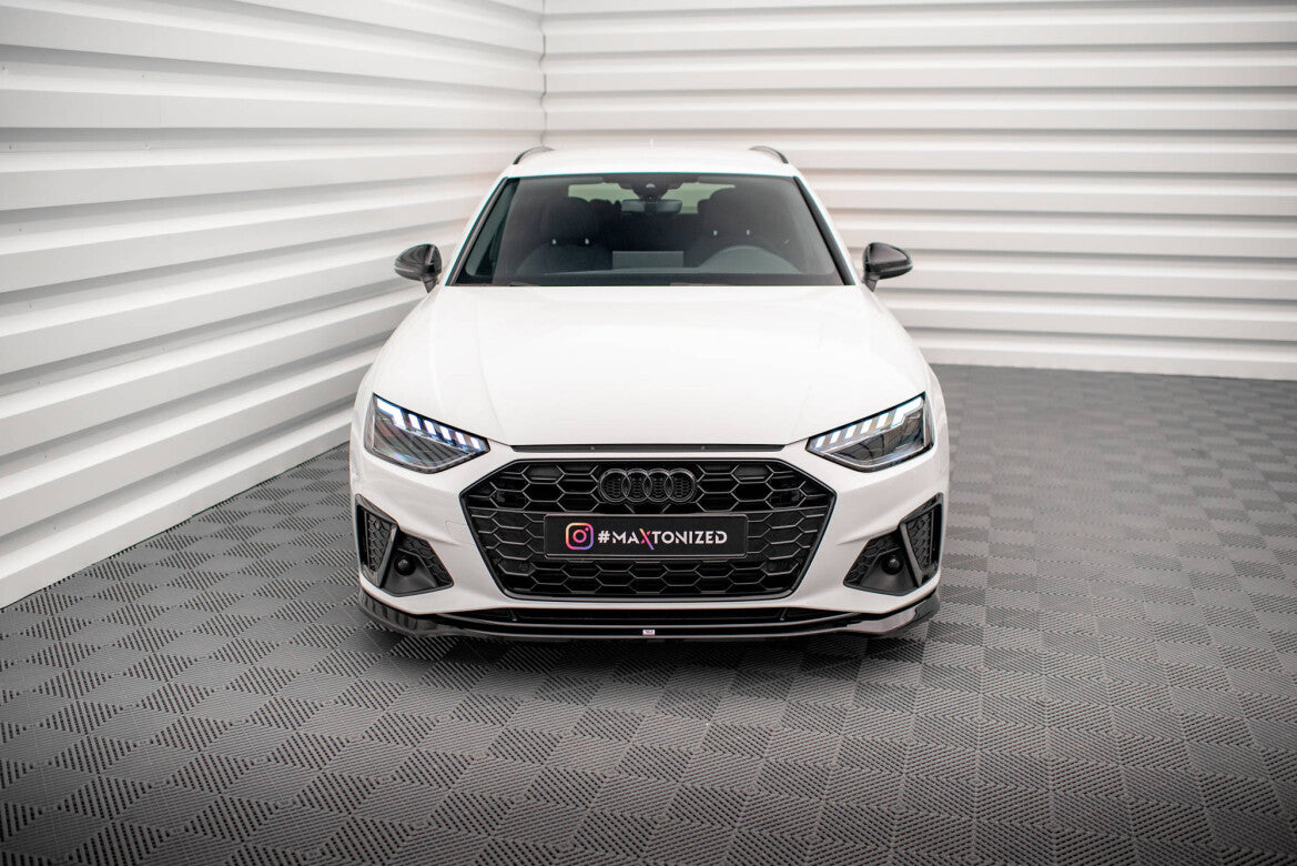 Frontlippe V.2 passend für Audi A4 S-Line / S4 B9 FL schwarz Hochglanz