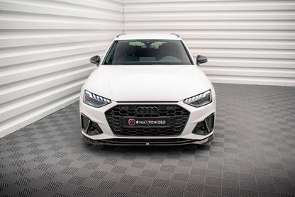 Frontlippe V.2 passend für Audi A4 S-Line / S4 B9 FL schwarz Hochglanz