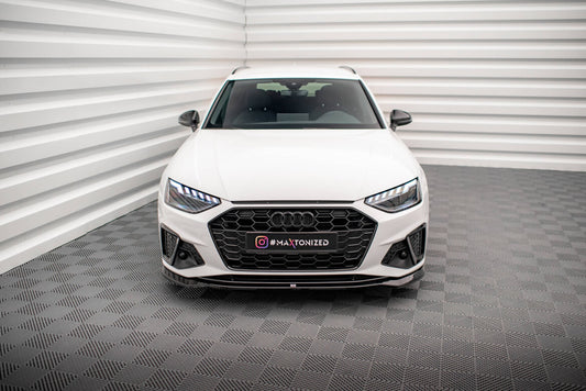 Frontlippe V.2 passend für Audi A4 S-Line / S4 B9 FL schwarz Hochglanz