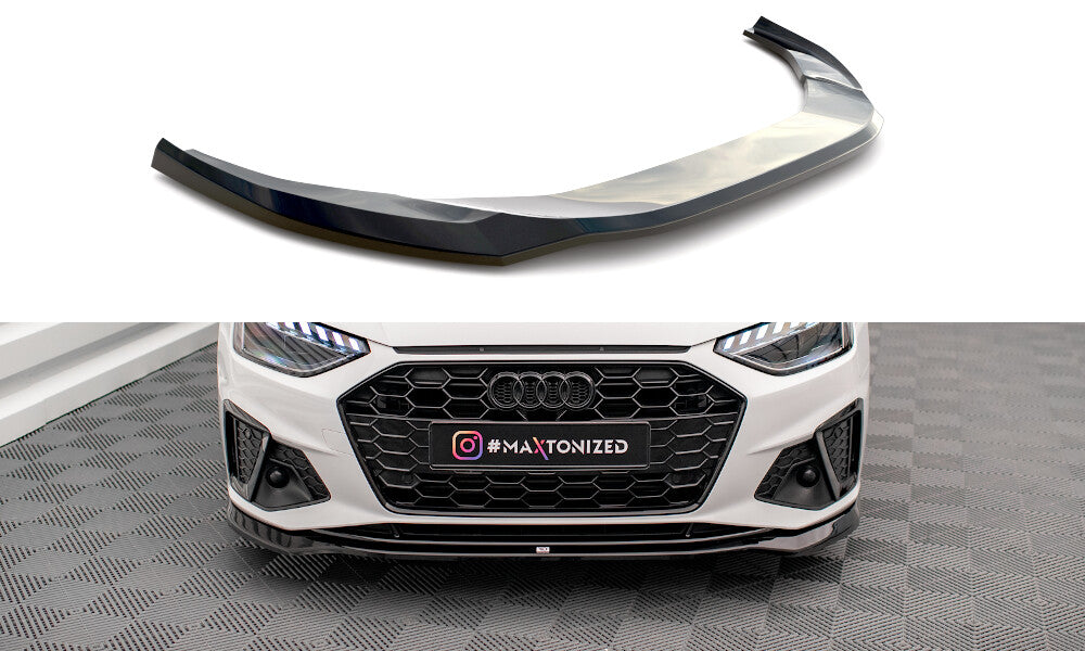 Frontlippe V.2 passend für Audi A4 S-Line / S4 B9 FL schwarz Hochglanz