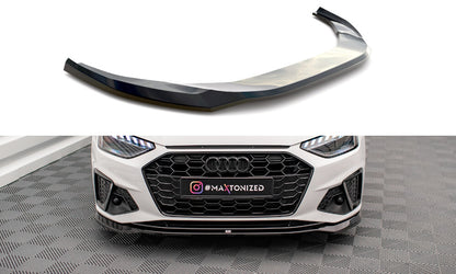 Frontlippe V.2 passend für Audi A4 S-Line / S4 B9 FL schwarz Hochglanz