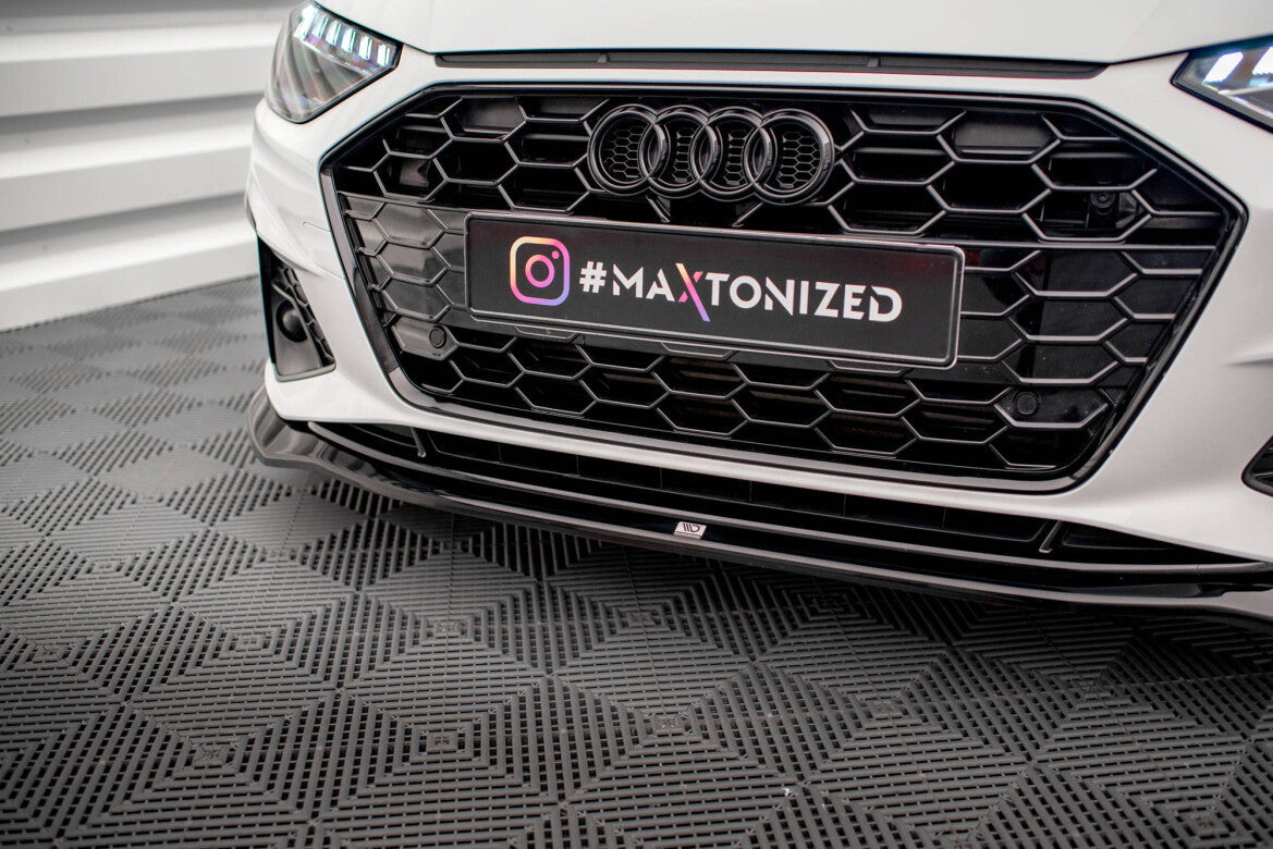 Frontlippe V.2 passend für Audi A4 S-Line / S4 B9 FL schwarz Hochglanz