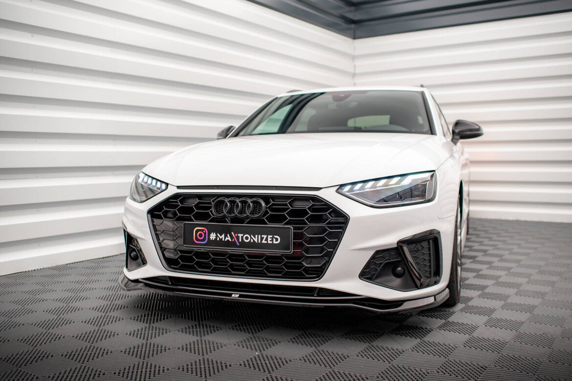 Frontlippe V.2 passend für Audi A4 S-Line / S4 B9 FL schwarz Hochglanz
