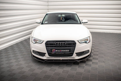 Frontlippe V.2 passend für Audi A5 Coupe / Sportback 8T FL schwarz Hochglanz