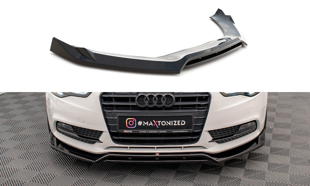 Frontlippe V.2 passend für Audi A5 Coupe / Sportback 8T FL schwarz Hochglanz