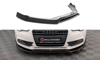 Frontlippe V.2 passend für Audi A5 Coupe / Sportback 8T FL schwarz Hochglanz