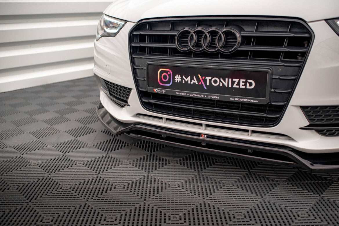 Frontlippe V.2 passend für Audi A5 Coupe / Sportback 8T FL schwarz Hochglanz