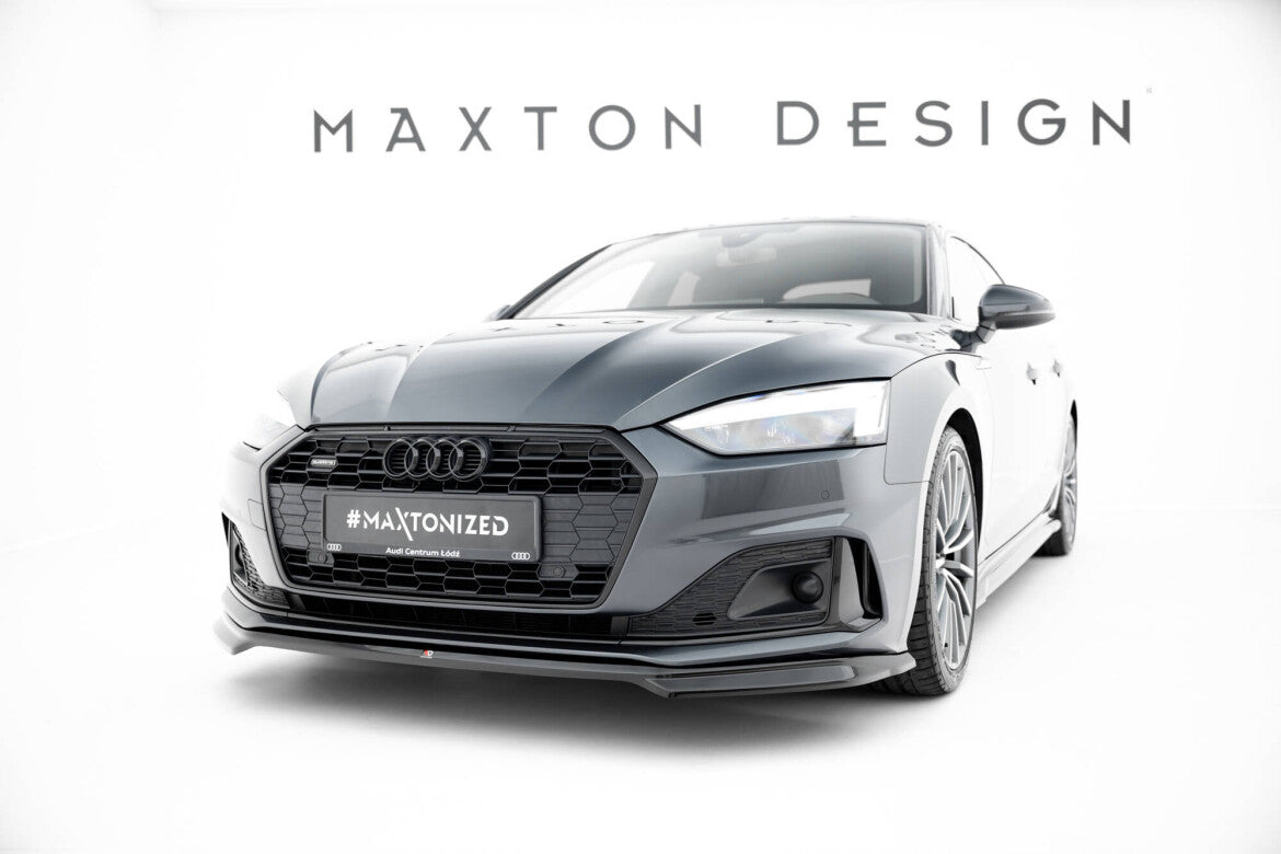 Frontlippe V.2 passend für Audi A5 F5 FL schwarz Hochglanz