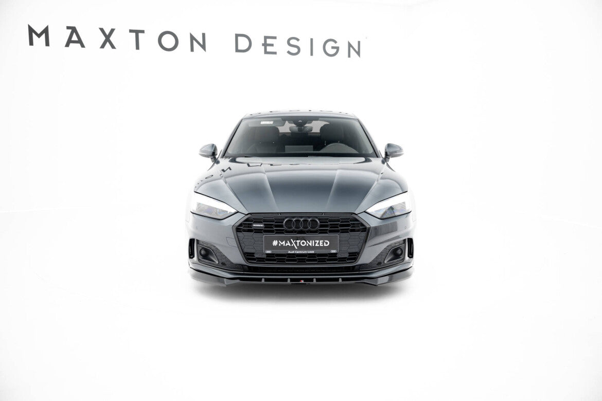 Frontlippe V.2 passend für Audi A5 F5 FL schwarz Hochglanz