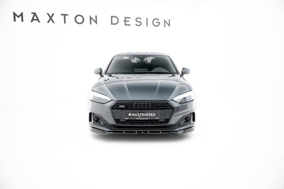 Frontlippe V.2 passend für Audi A5 F5 FL schwarz Hochglanz