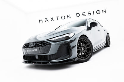 Frontlippe V.2 passend für Audi A5 S-Line / S5 Limousine / Avant B10 schwarz Hochglanz