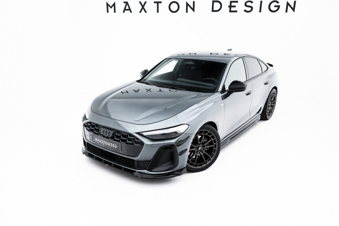 Frontlippe V.2 passend für Audi A5 S-Line / S5 Limousine / Avant B10 schwarz Hochglanz