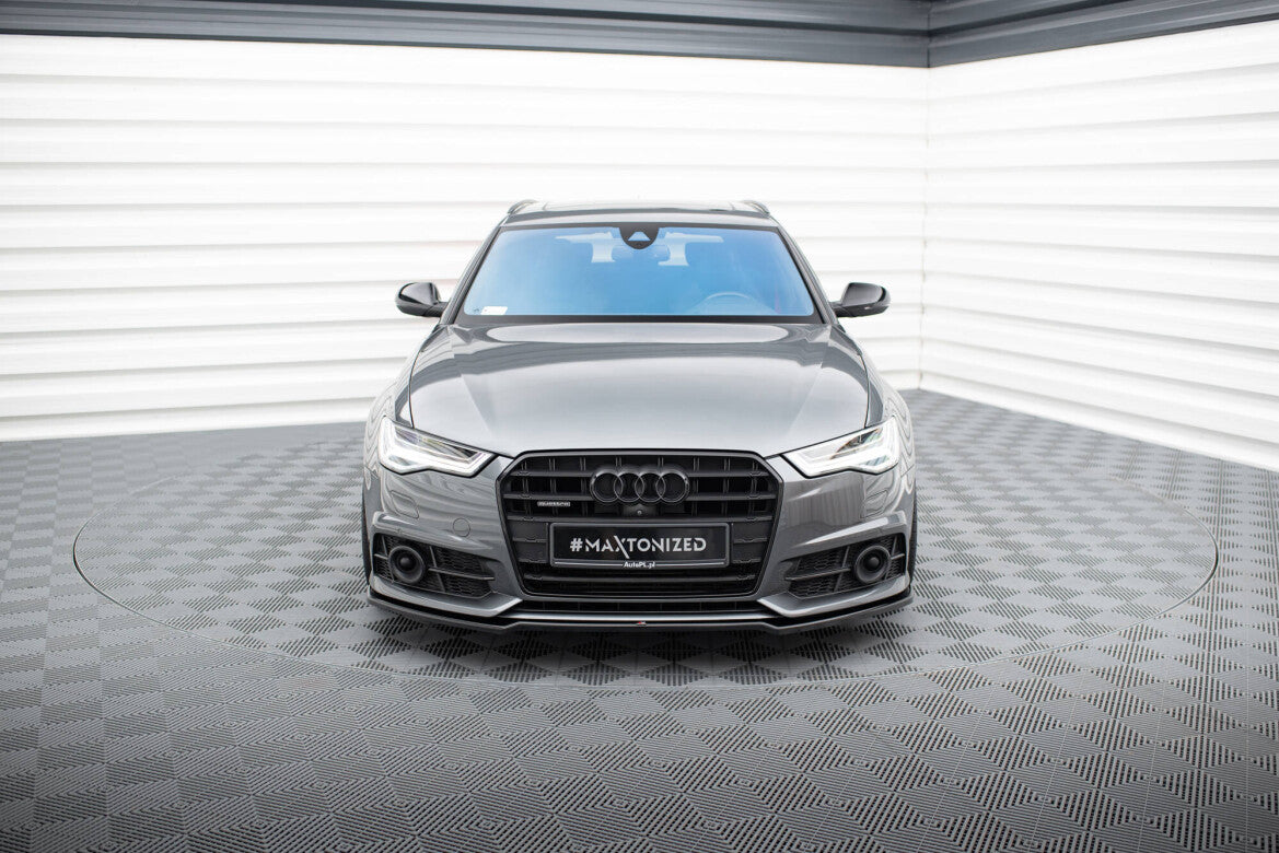 Frontlippe V.2 passend für Audi A6 / A6 C7 S-line/ S6 C7 FL schwarz Hochglanz