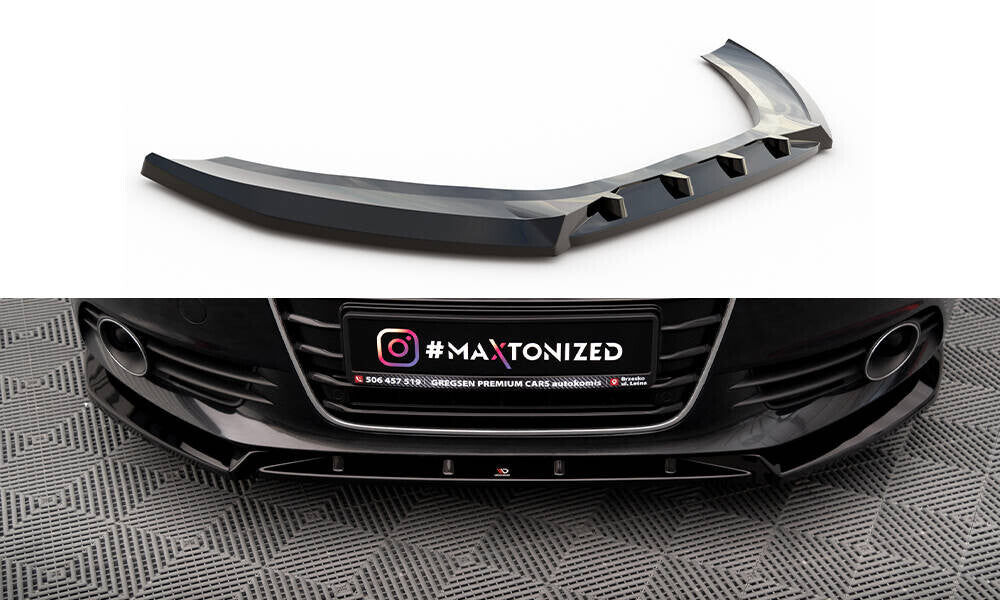 Frontlippe V.2 passend für Audi A6 C7 schwarz Hochglanz