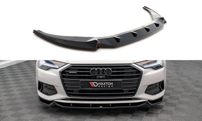 Frontlippe V.2 passend für Audi A6 C8 schwarz Hochglanz