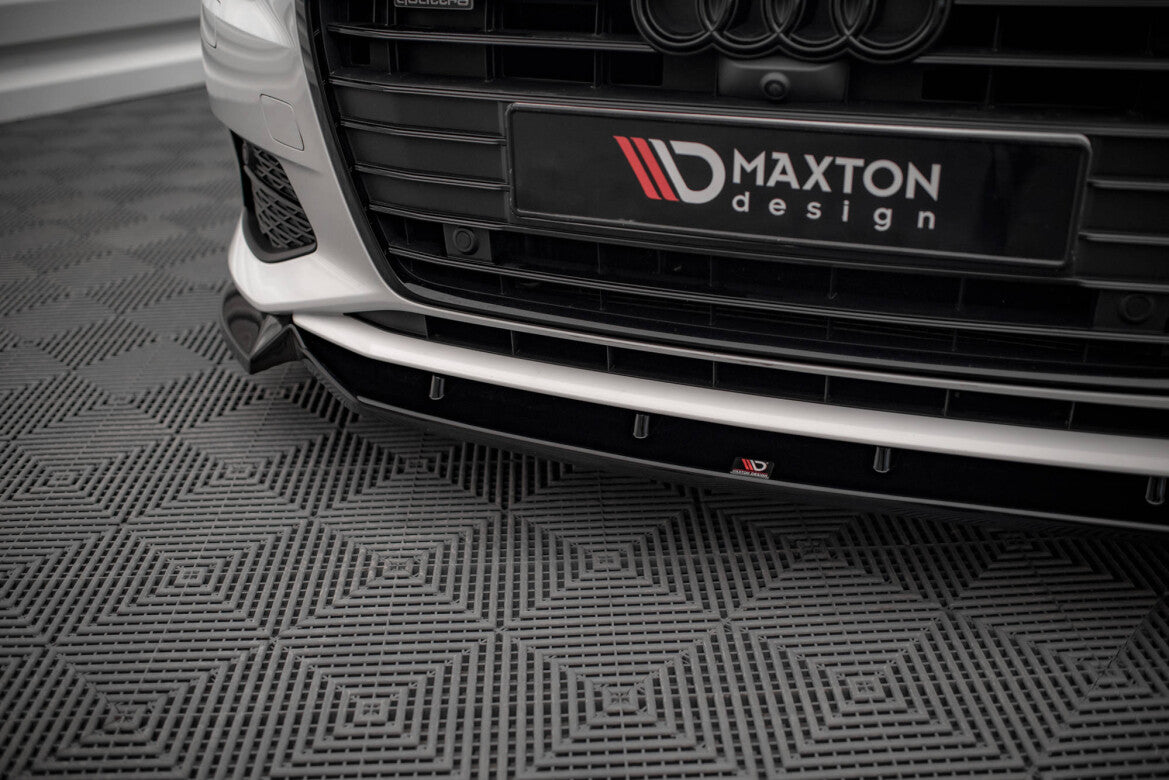 Frontlippe V.2 passend für Audi A6 C8 schwarz Hochglanz