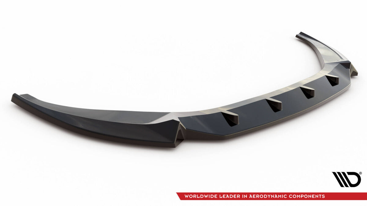Frontlippe V.2 passend für Audi A6 C8 schwarz Hochglanz