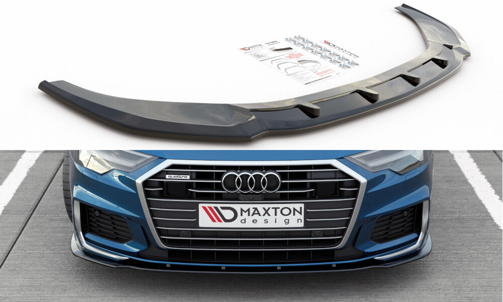 Frontlippe V.2 passend für Audi A6 S-Line / S6 C8 / C8 FL schwarz Hochglanz
