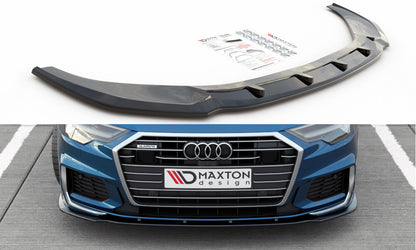 Frontlippe V.2 passend für Audi A6 S-Line / S6 C8 / C8 FL schwarz Hochglanz