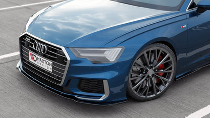 Frontlippe V.2 passend für Audi A6 S-Line / S6 C8 / C8 FL schwarz Hochglanz