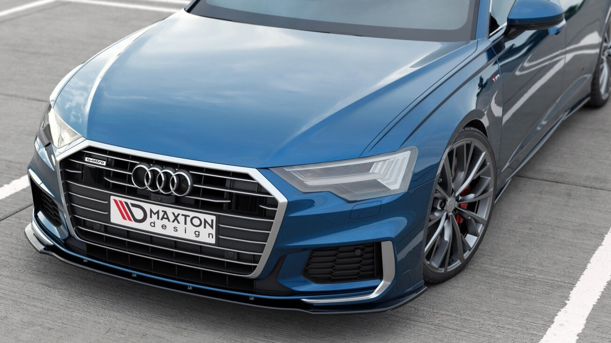 Frontlippe V.2 passend für Audi A6 S-Line / S6 C8 / C8 FL schwarz Hochglanz